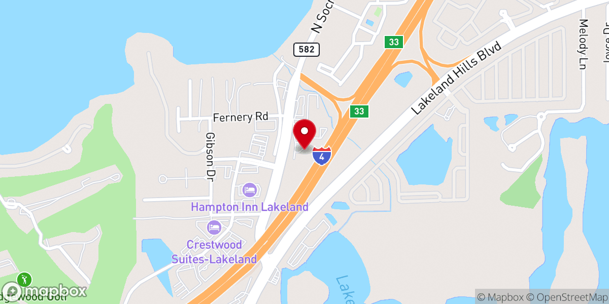 Map showing location of Church of Christ-Lake Gibson