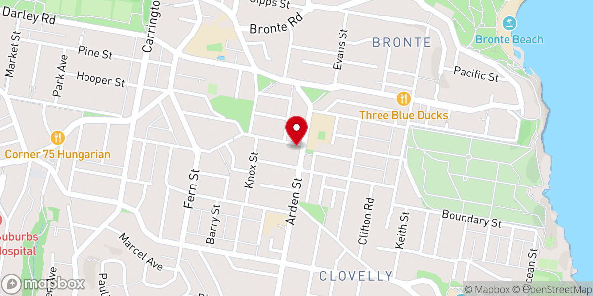 Map showing location of St Luke's Anglican Church Clovelly