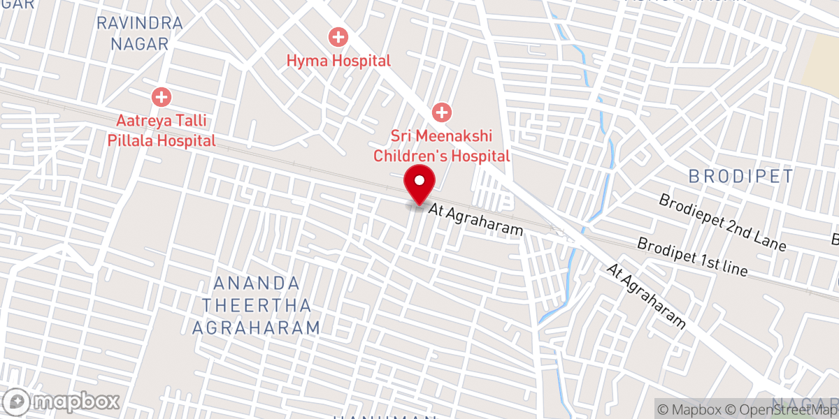 Map showing location of Grace Gospel Church - Guntur