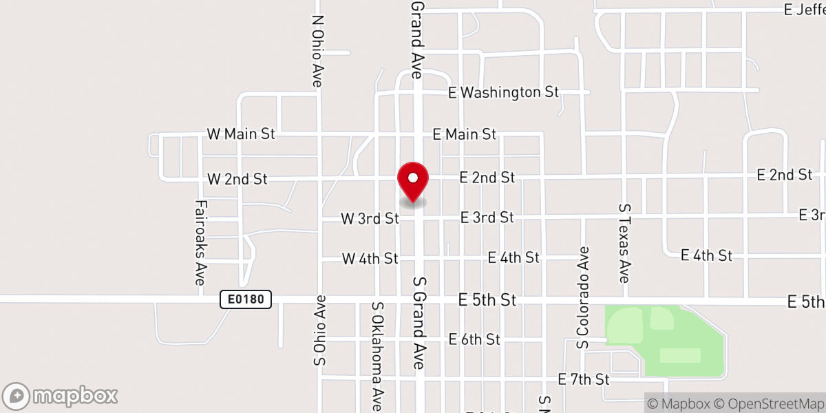 Map showing location of Cherokee Ministerial Alliance Association