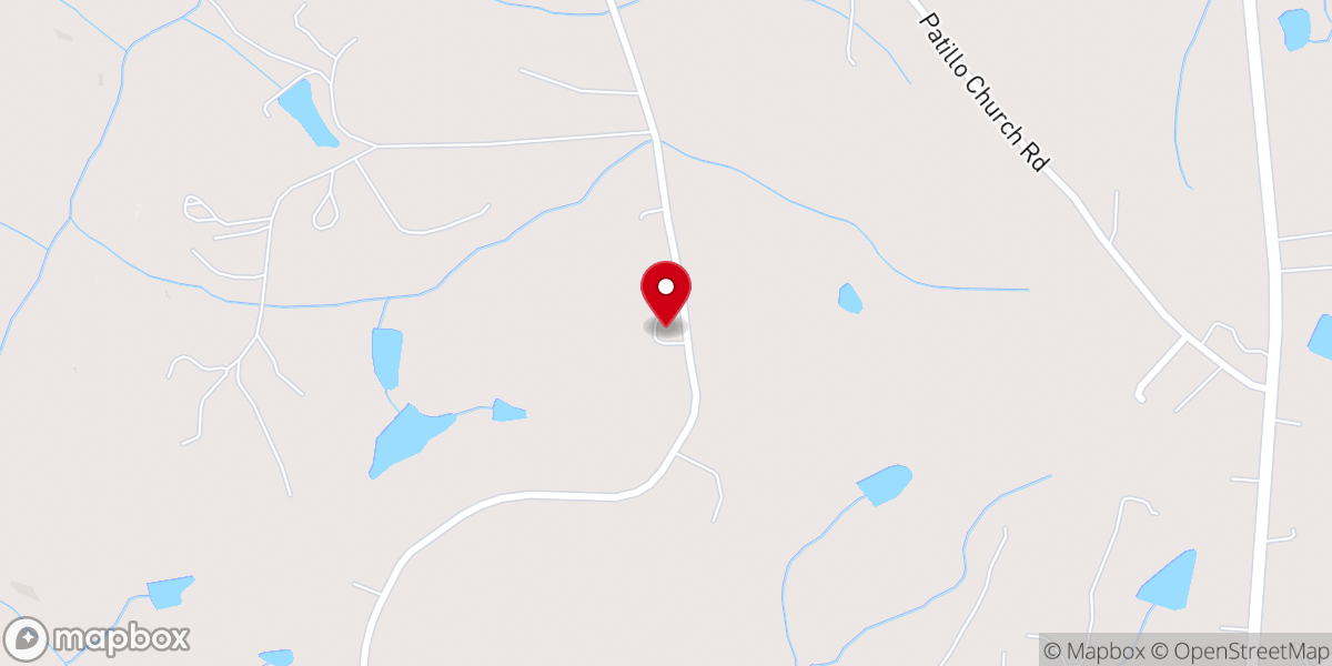 Map showing location of Patillo Congregational Christian Church