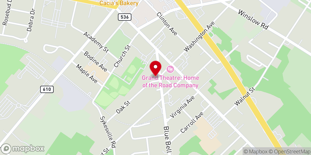 Map showing location of Faith Temple Baptist Church