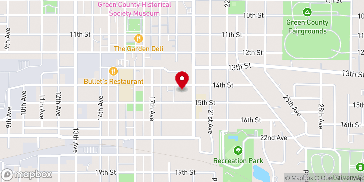 Map showing location of St Clare Parish Center