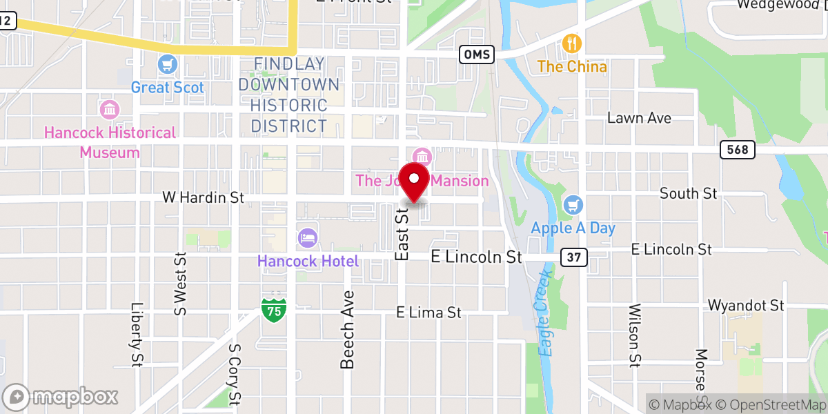 Map showing location of Christ Church