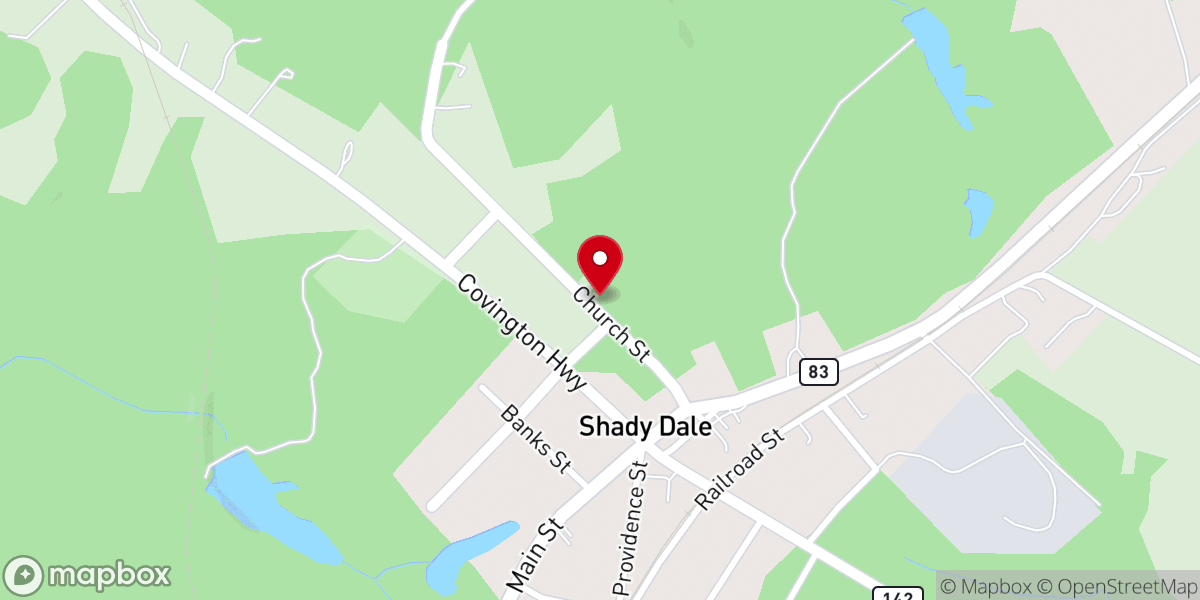 Map showing location of Mt Zion Ame Church