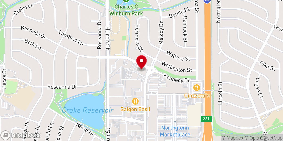 Map showing location of Good Shepherd Presbyterian Church