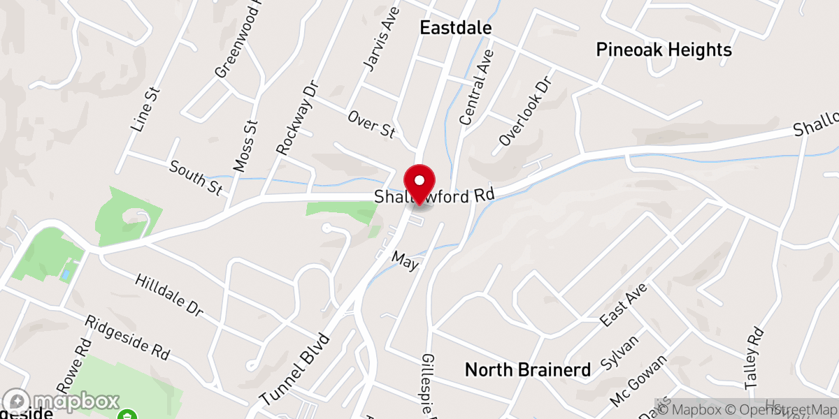 Map showing location of Greater Second Missionary Baptist Church