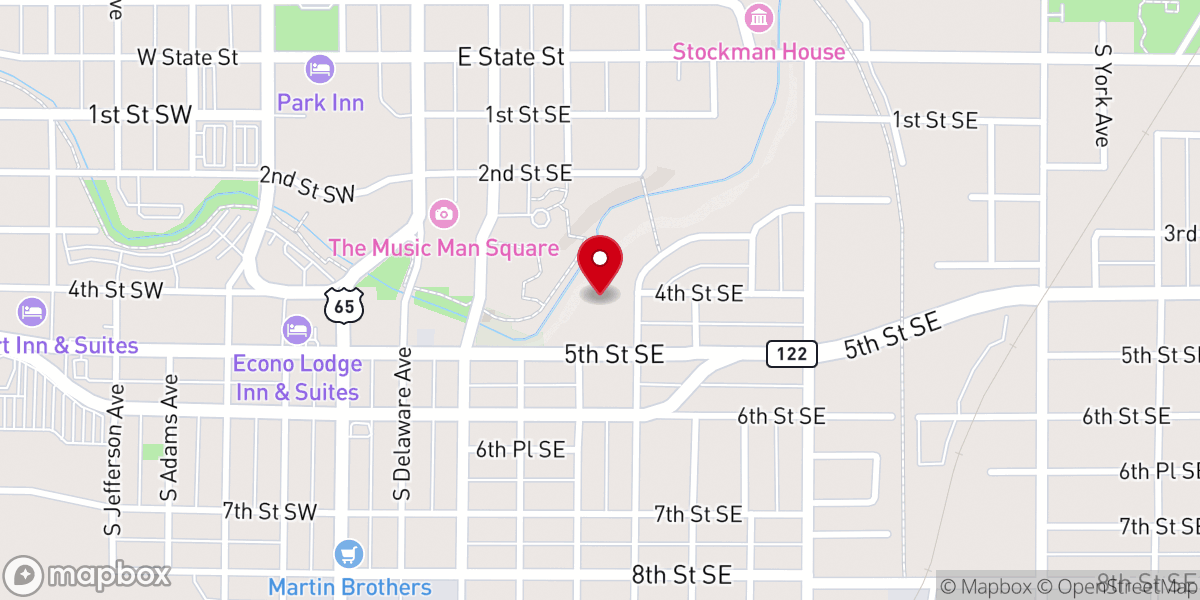 Map showing location of St Joseph's Catholic Church of Epiphany Parish