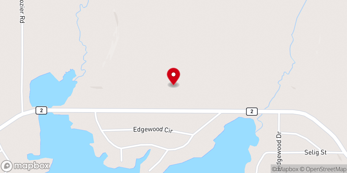 Map showing location of Edgewood Plantation B&B