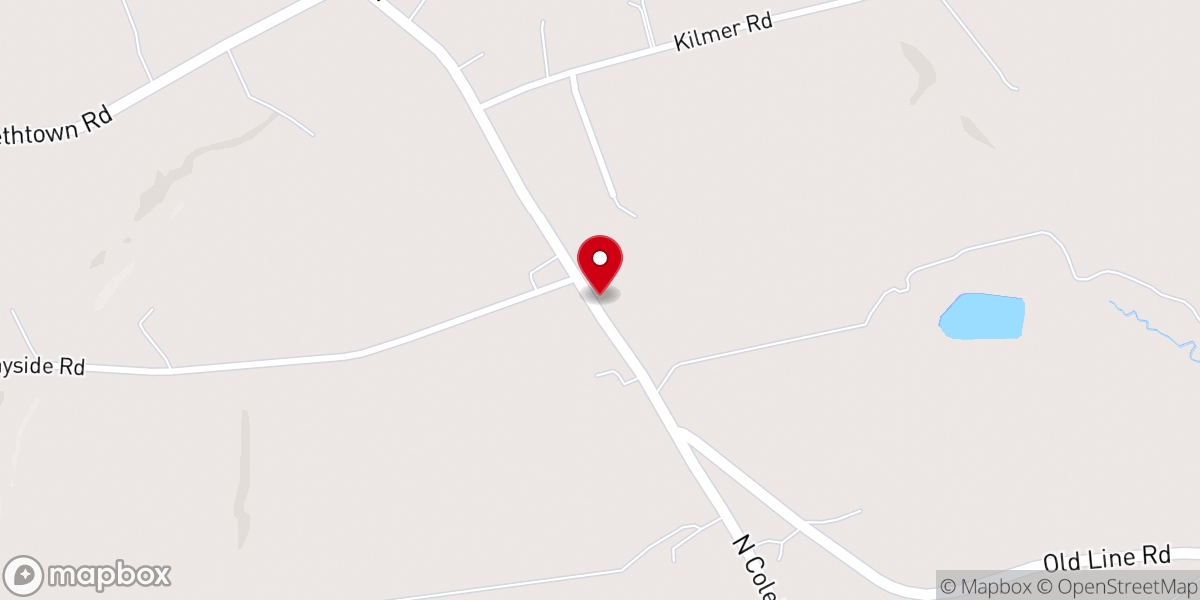 Map showing location of Grace Community Fellowship