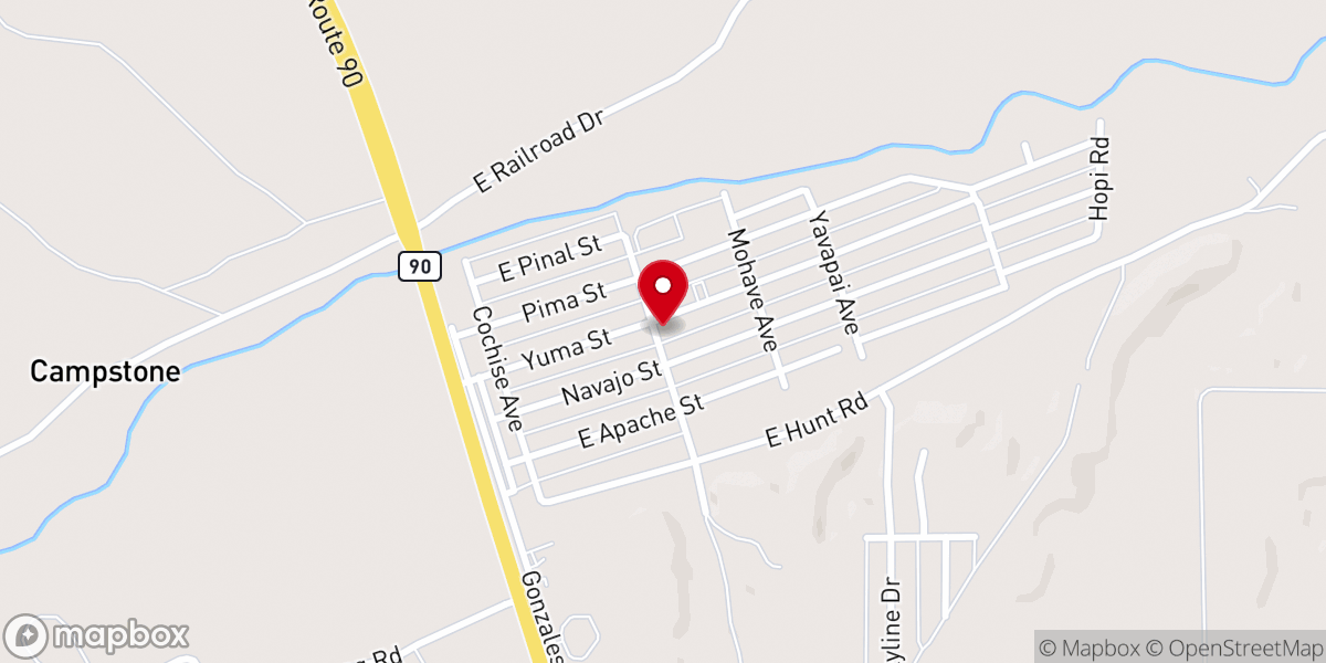 Map showing location of Summit Baptist Church