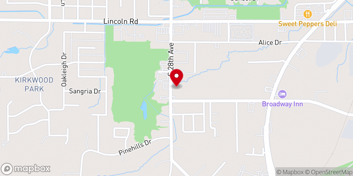 Map showing location of United Methodist Hour