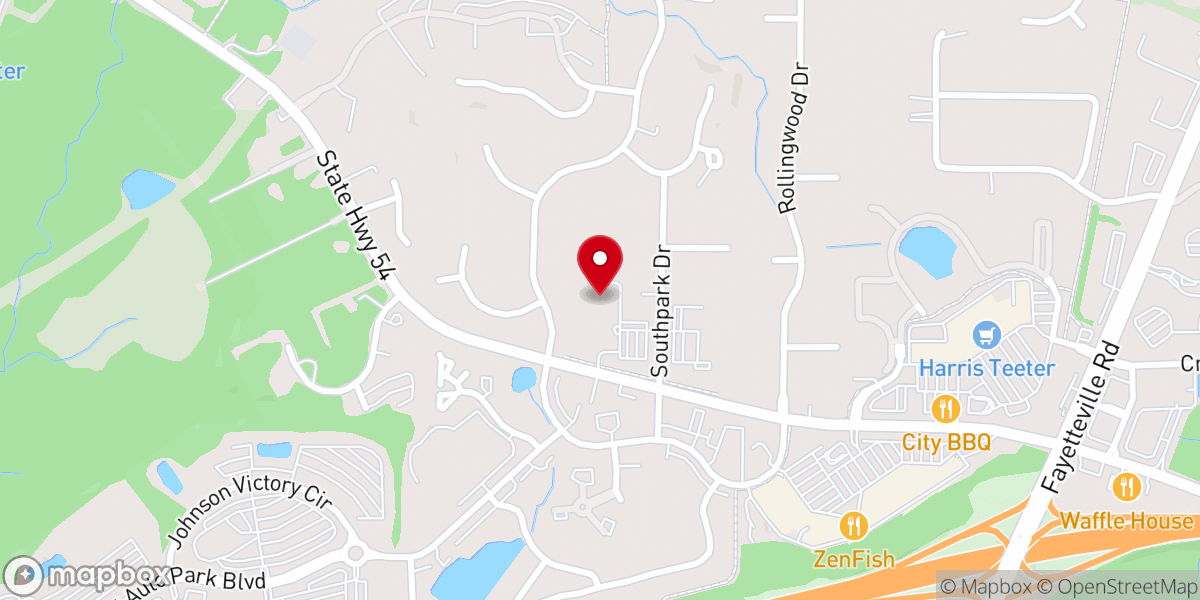 Map showing location of Holy Infant Catholic Church
