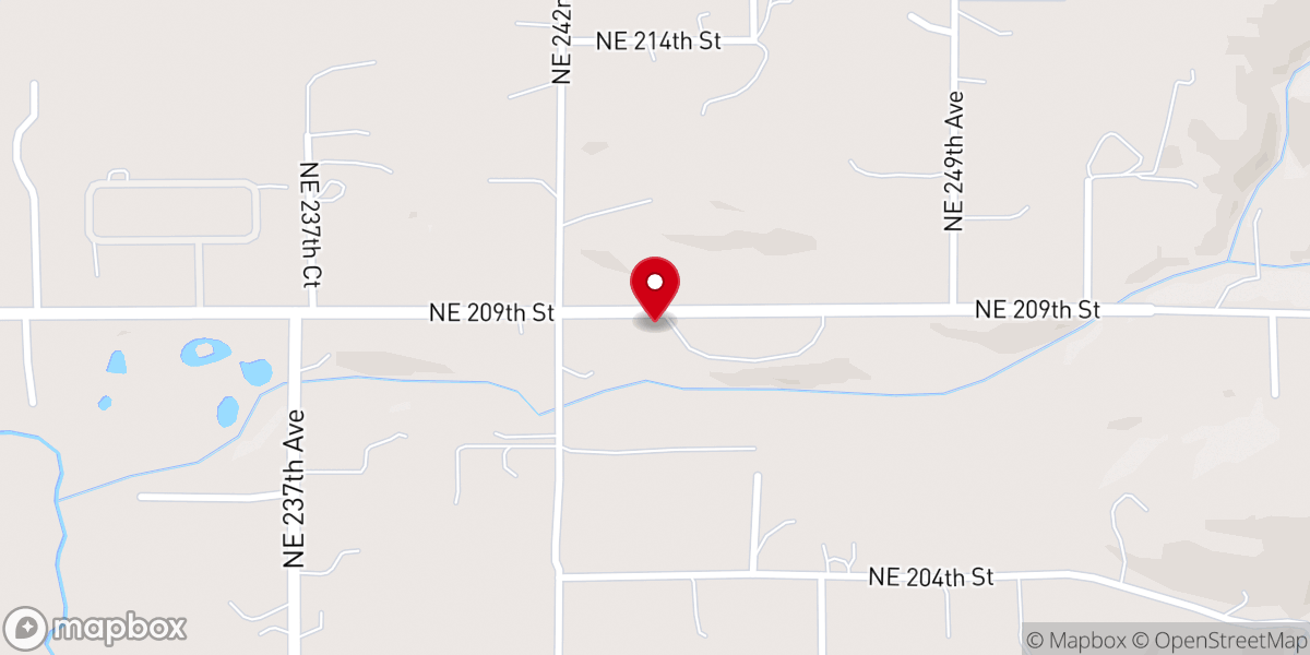 Map showing location of Cornerstone Baptist Church