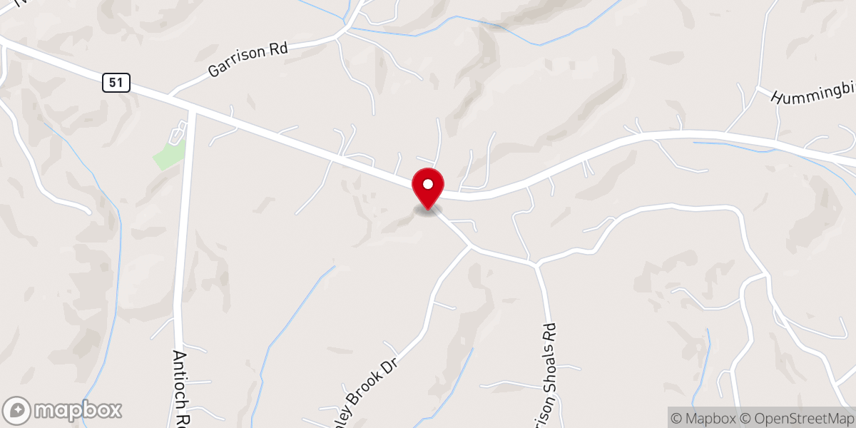 Map showing location of Fisherman's Net Congregational Holiness Church