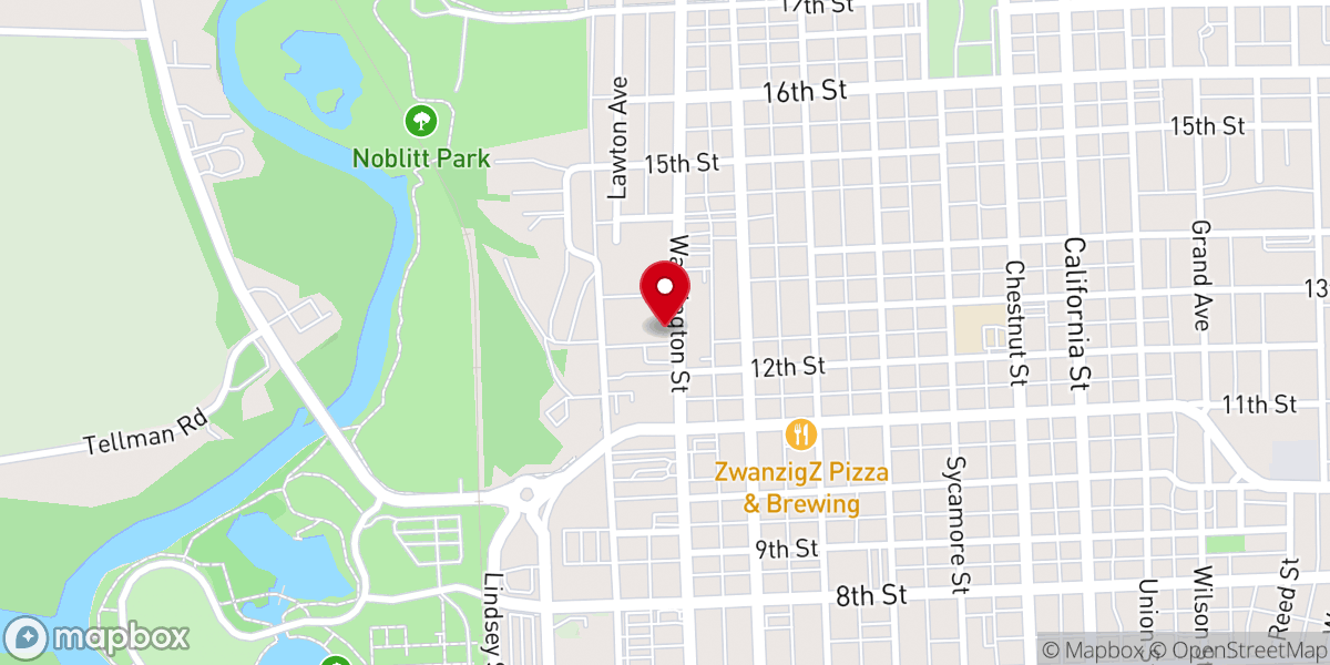 Map showing location of Blessed Life Fellowship