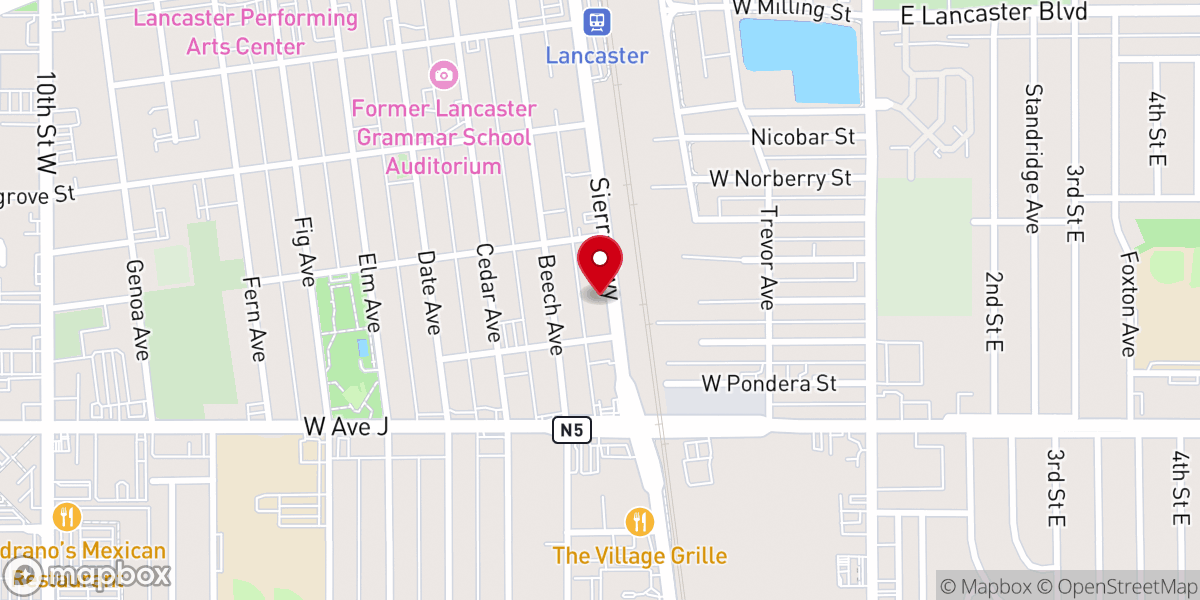 Map showing location of Prevailing Word Christian Center