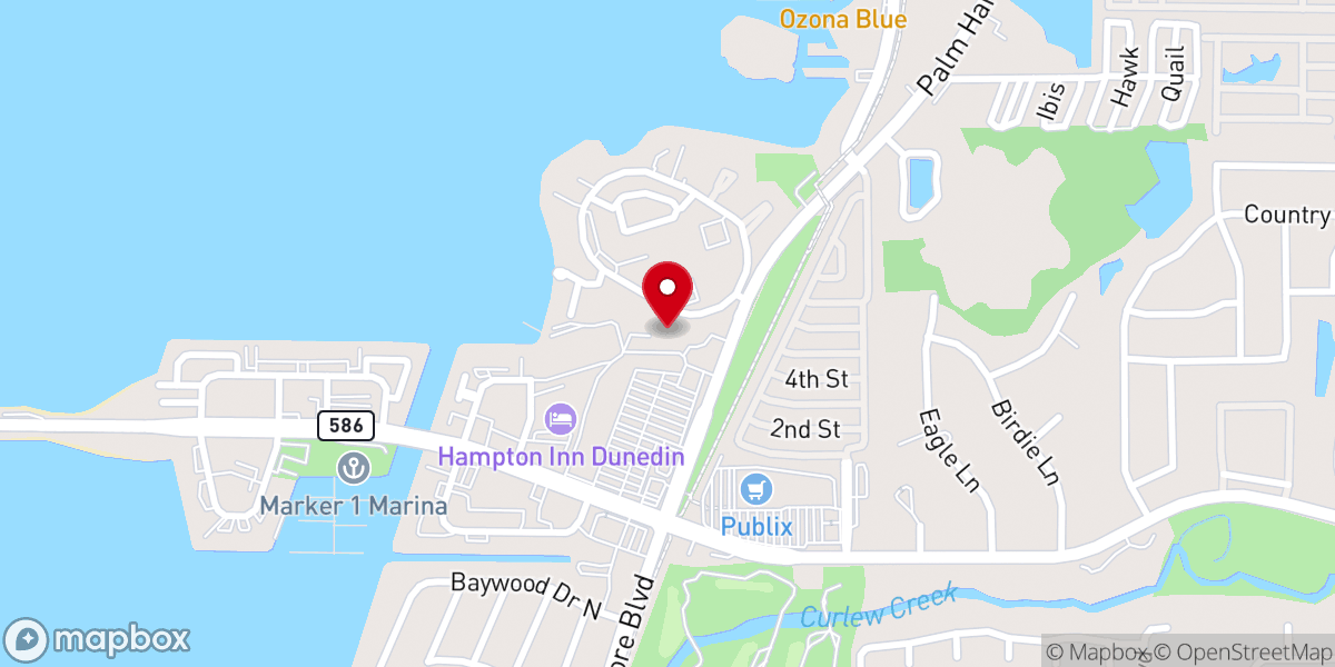 Map showing location of Coastal Christian Church