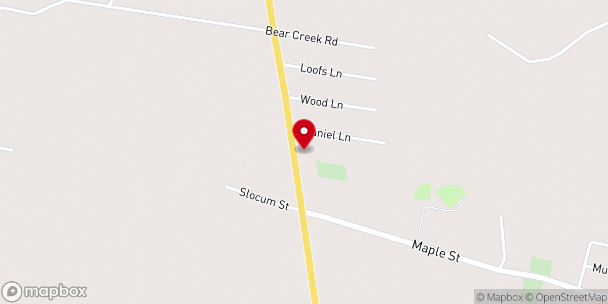 Map showing location of Bethel Chapel Missionary Baptist