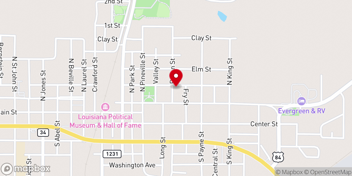 Map showing location of St. Paul's Episcopal Church