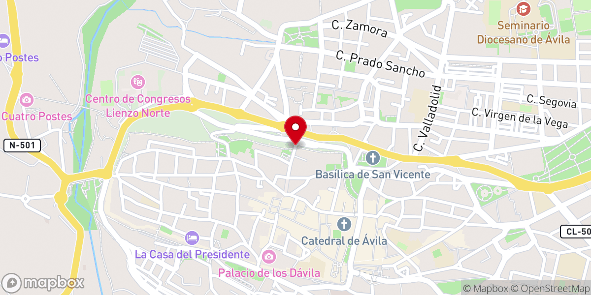 Map showing location of Arco del Mariscal