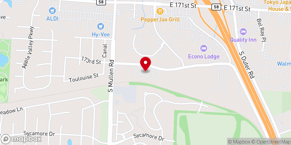 Map showing location of Rock Brook Church