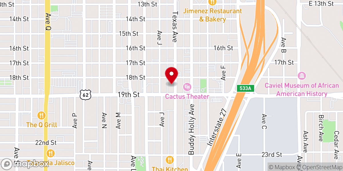 Map showing location of El Sol Latino Bldg.