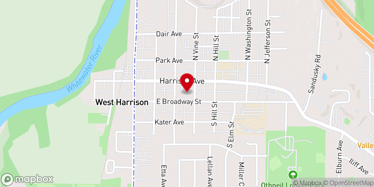 Map showing location of First Presbyterian Church