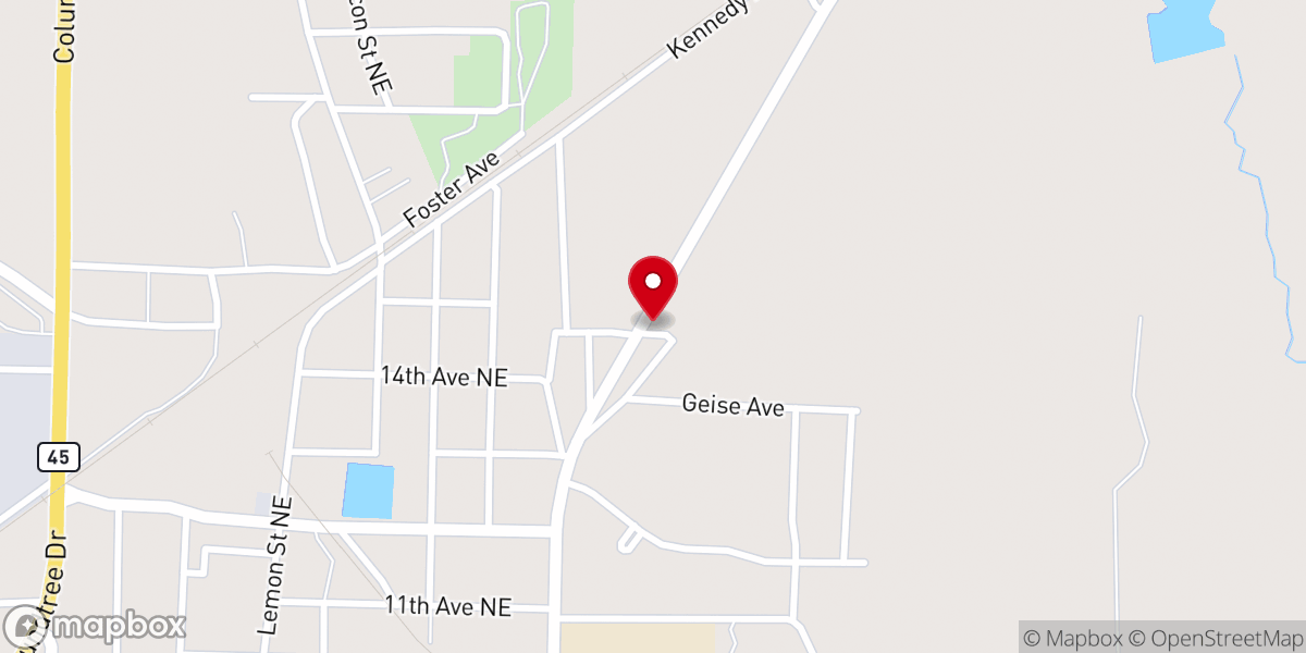 Map showing location of Church of Christ at Bronwood Road