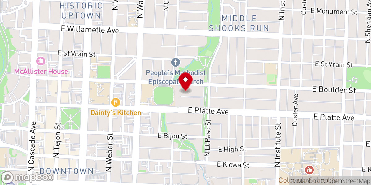 Map showing location of New Hope Outreach Ministries