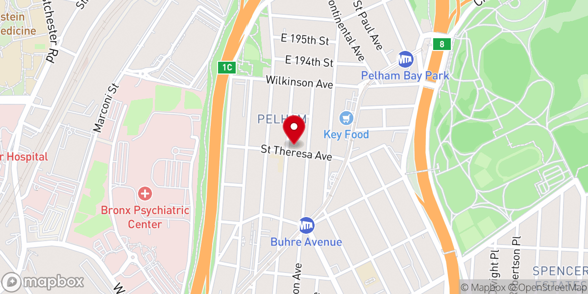 Map showing location of Saint Theresa Convent