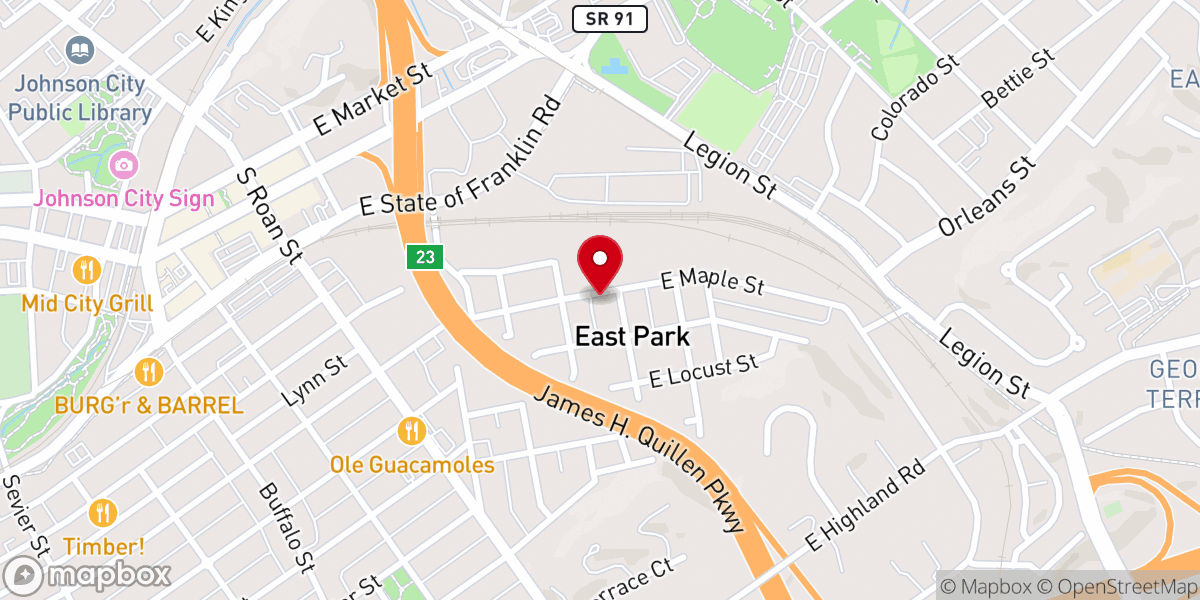 Map showing location of Delivering Hope Pentecostal Tabernacle