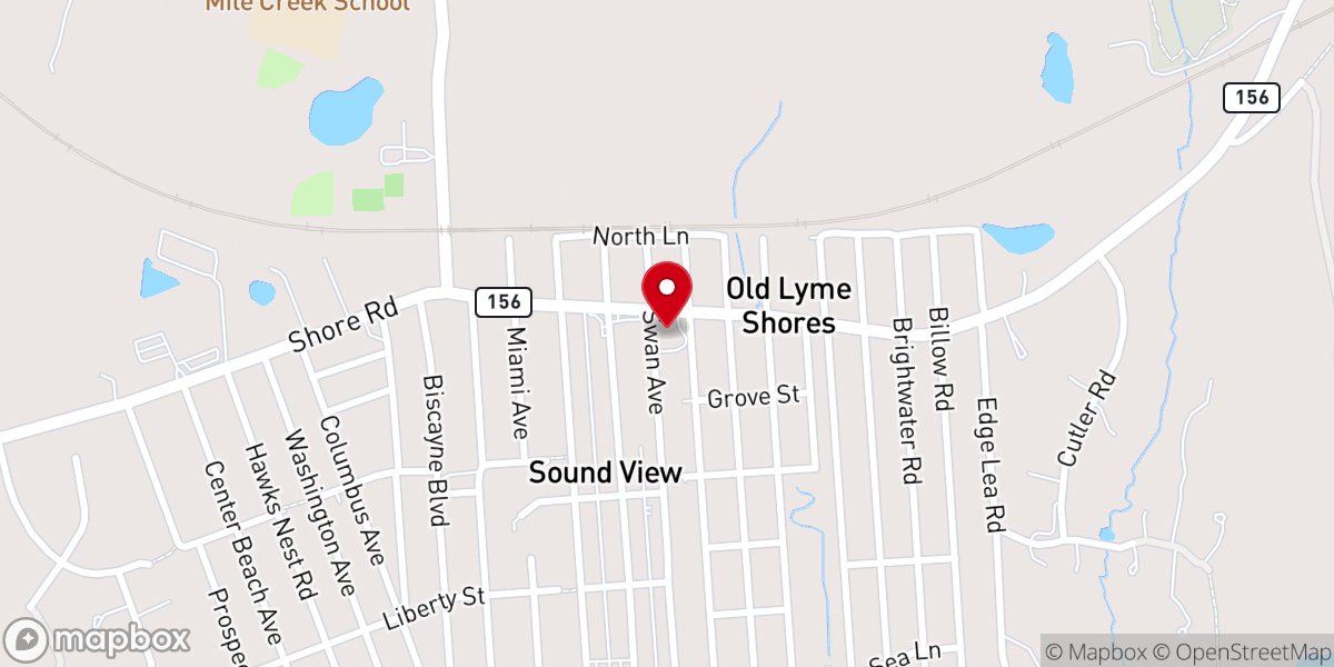 Map showing location of Shoreline Church