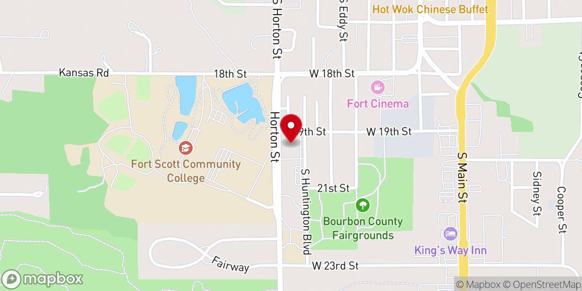 Map showing location of Community Christian Church