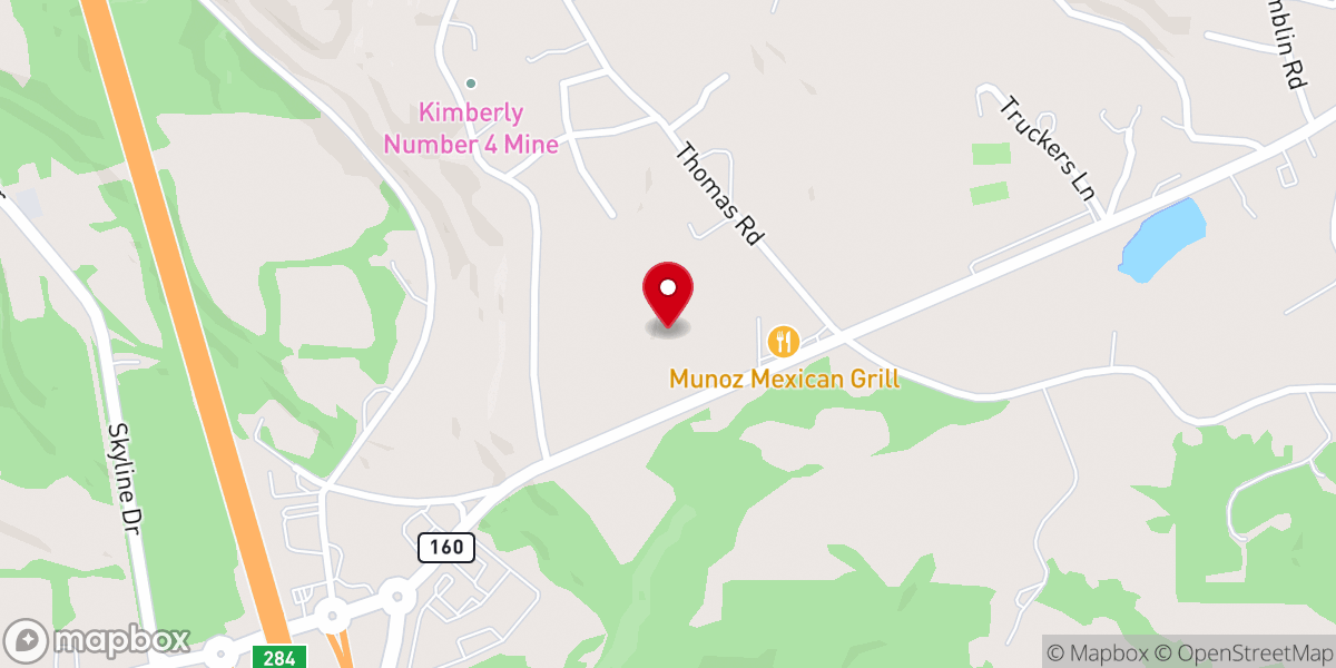 Map showing location of Freewill Holiness Pentecostal Church