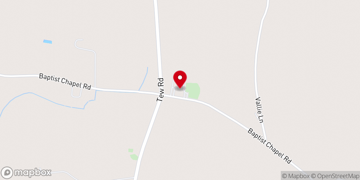 Map showing location of Baptist Chapel Church