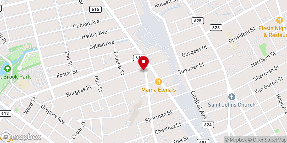 Map showing location of Union Baptist Church Passaic