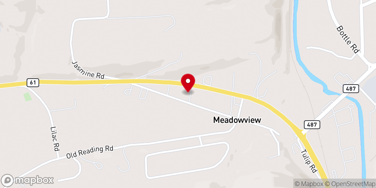 Map showing location of Clark’s Grove United Methodist Church