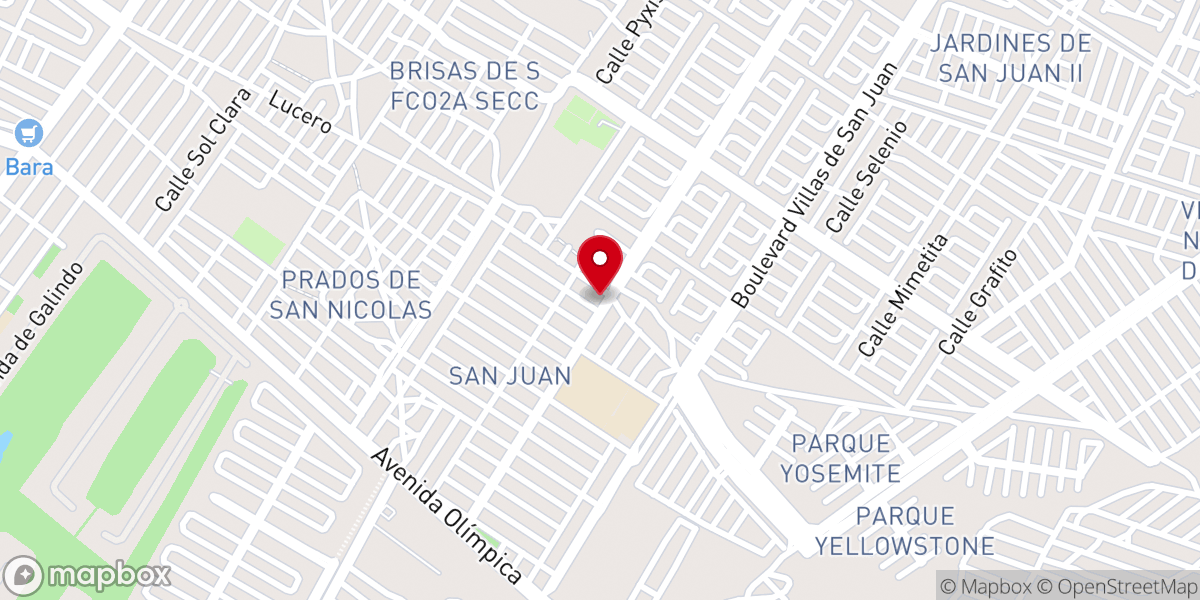 Map showing location of Iglesia Bautista Fundamental Independiente Fuente de Gracia.