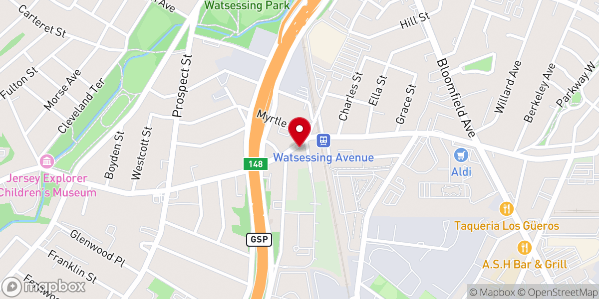 Map showing location of Christlike Worship Center