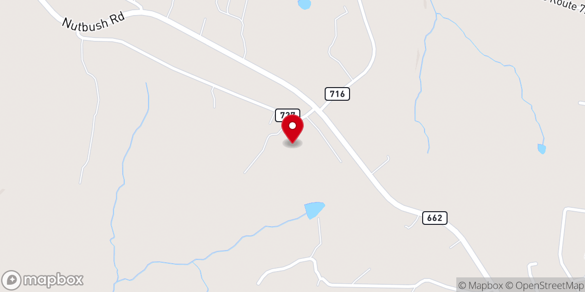 Map showing location of Central Baptist Church