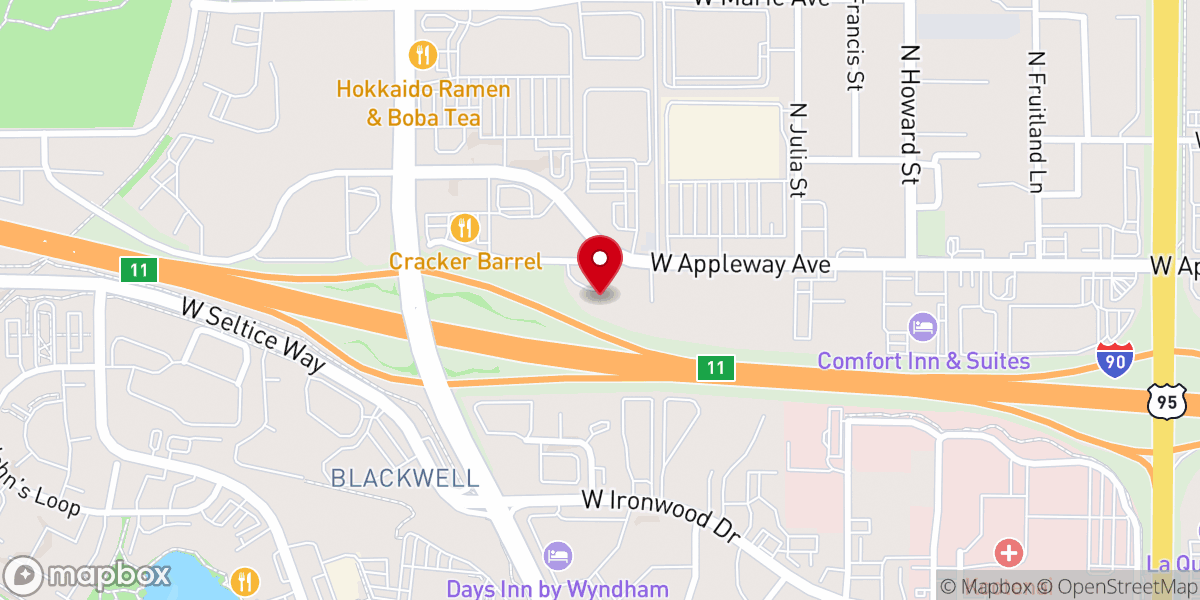 Map showing location of Freedom Fellowship