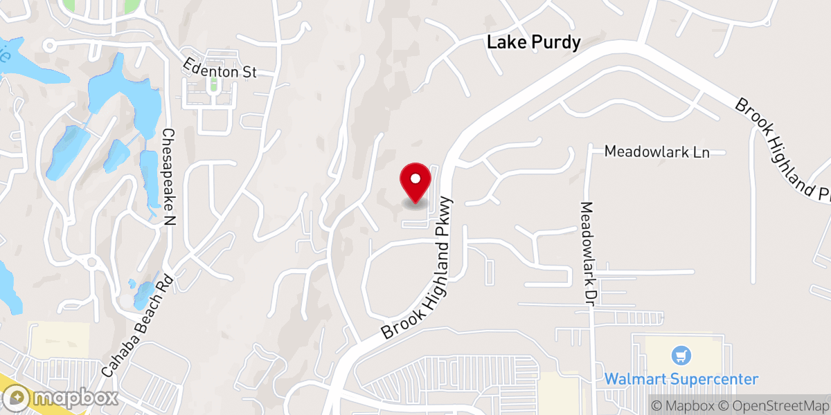 Map showing location of CrossBridge Church of Christ