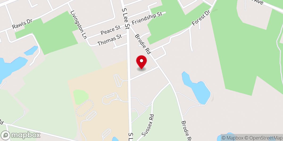 Map showing location of Batesburg Church of The Nazaren
