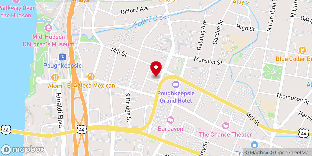 Map showing location of St Joseph's Church