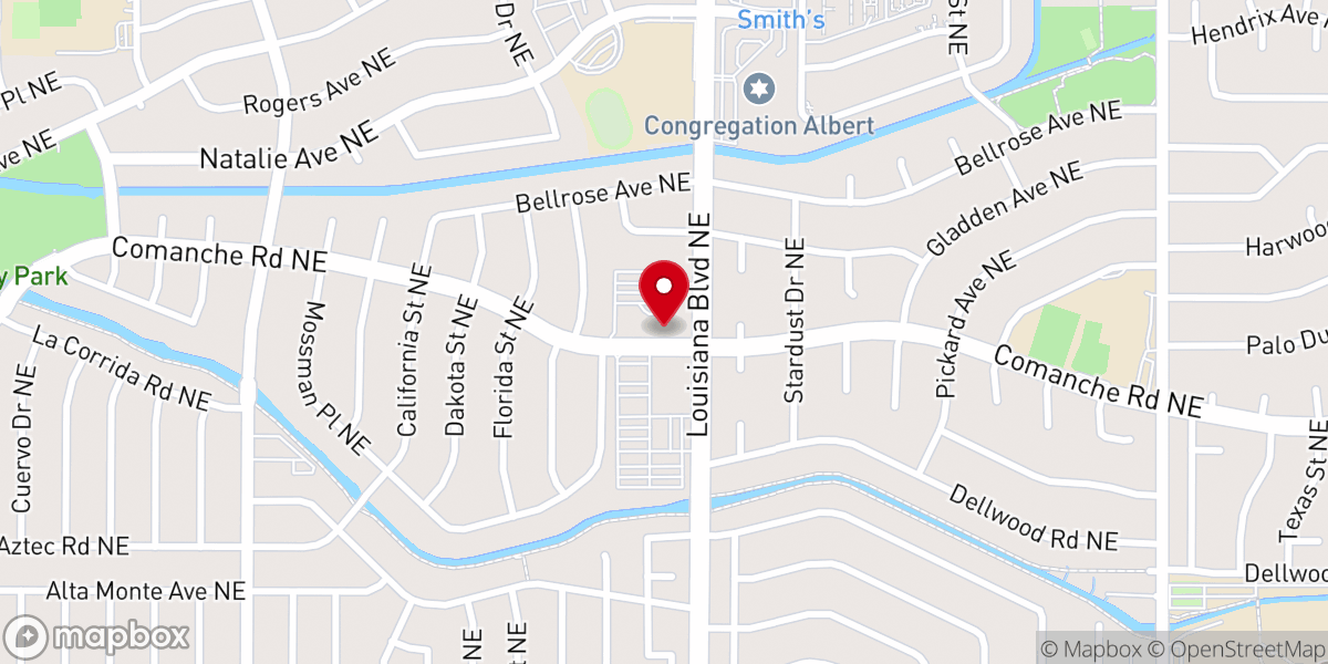 Map showing location of Heights Christian Church
