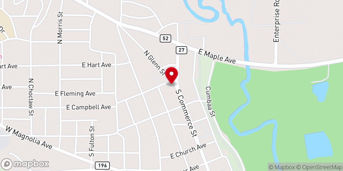 Map showing location of Saint Mary Catholic Church