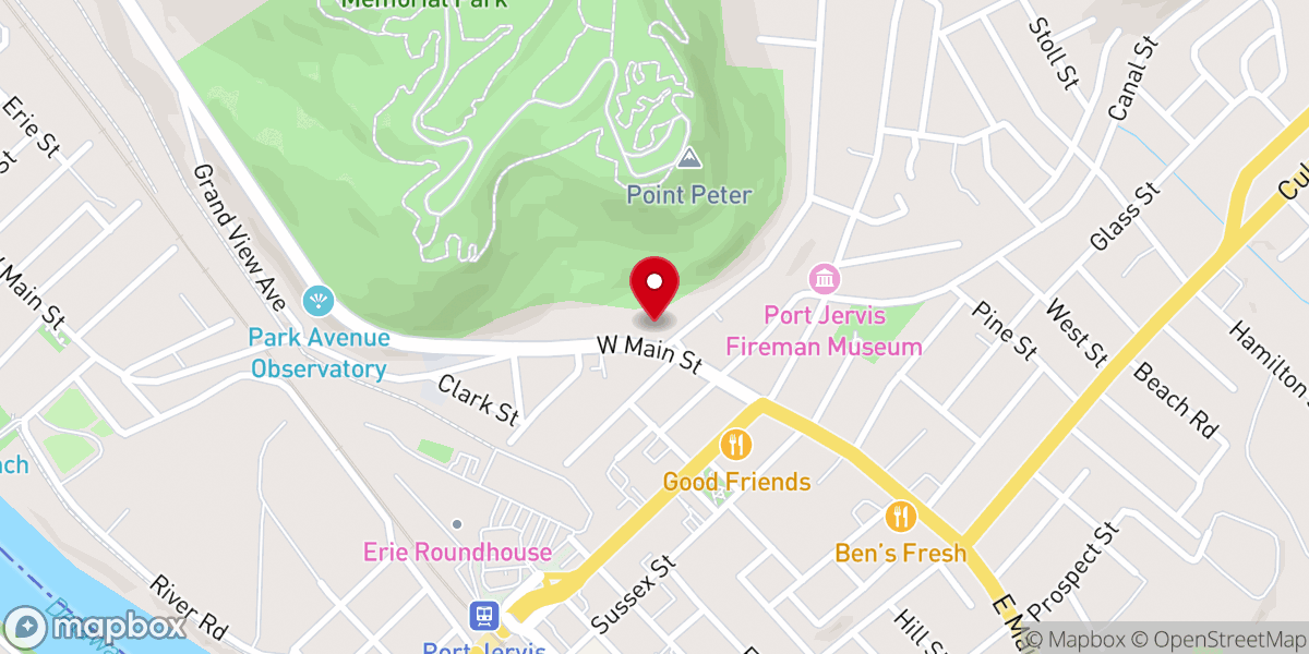 Map showing location of St Peter's Lutheran Church