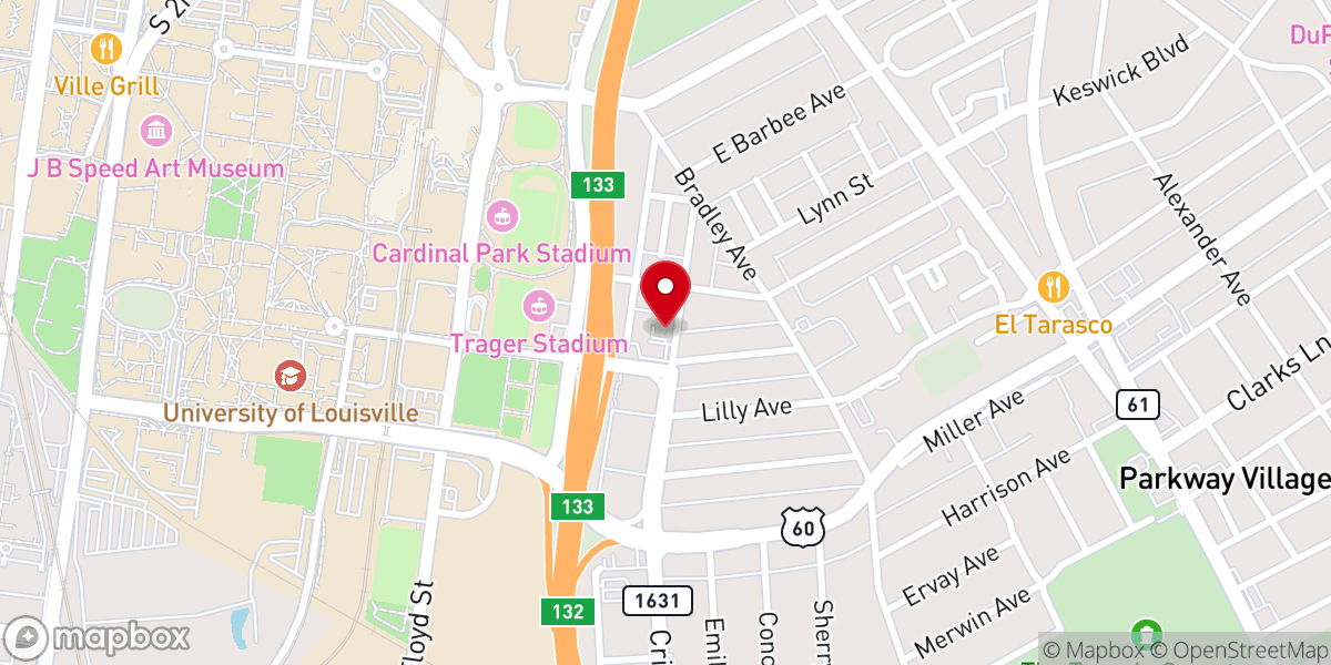 Map showing location of Full Gospel Mission