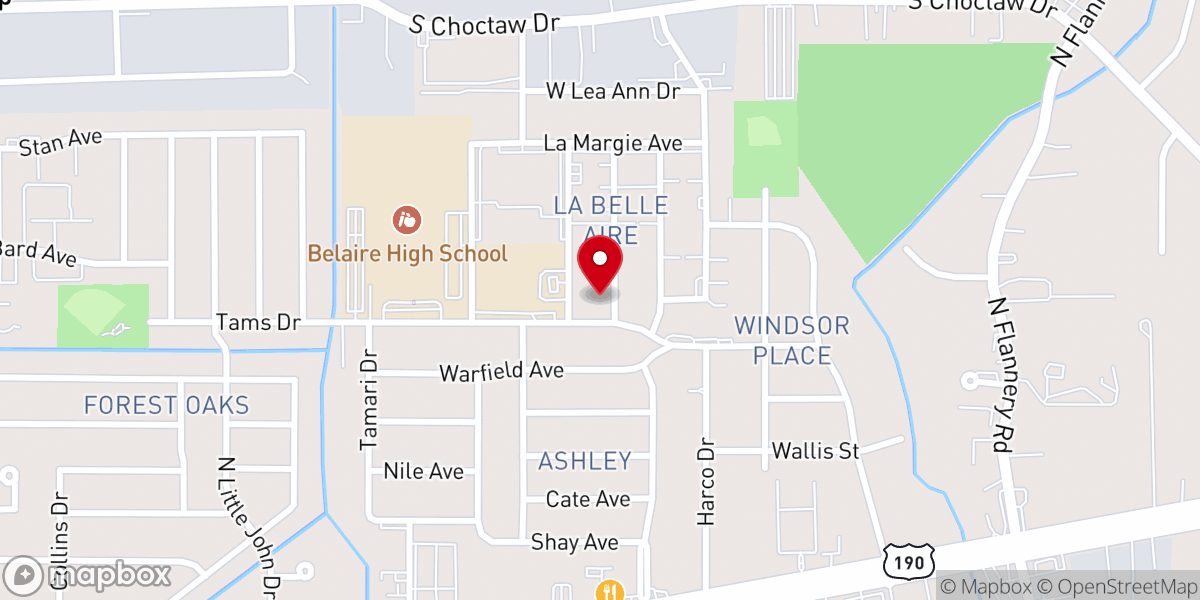Map showing location of Life of Faith Outreach Ministries